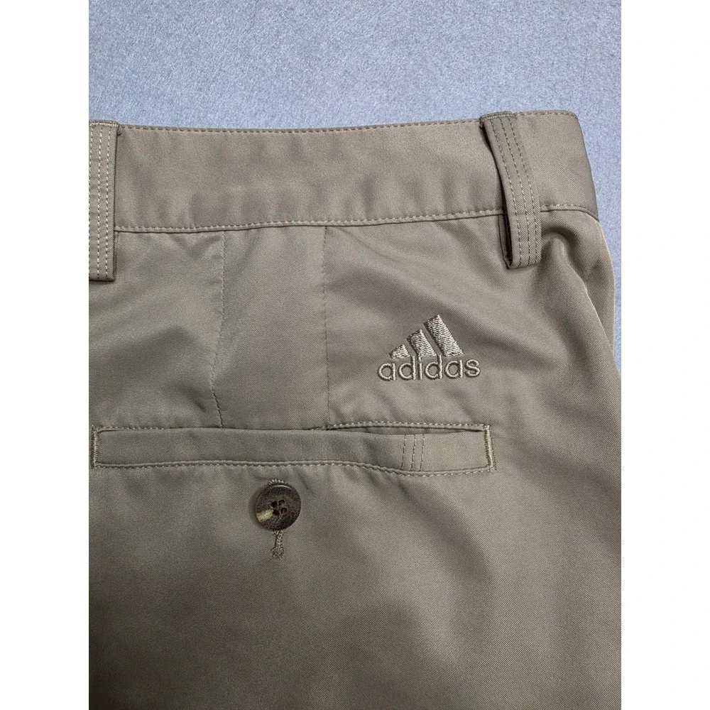 Adidas‎ Climalite Golf Shorts Men's 32 Brown Flat Front Performance Resort Wear